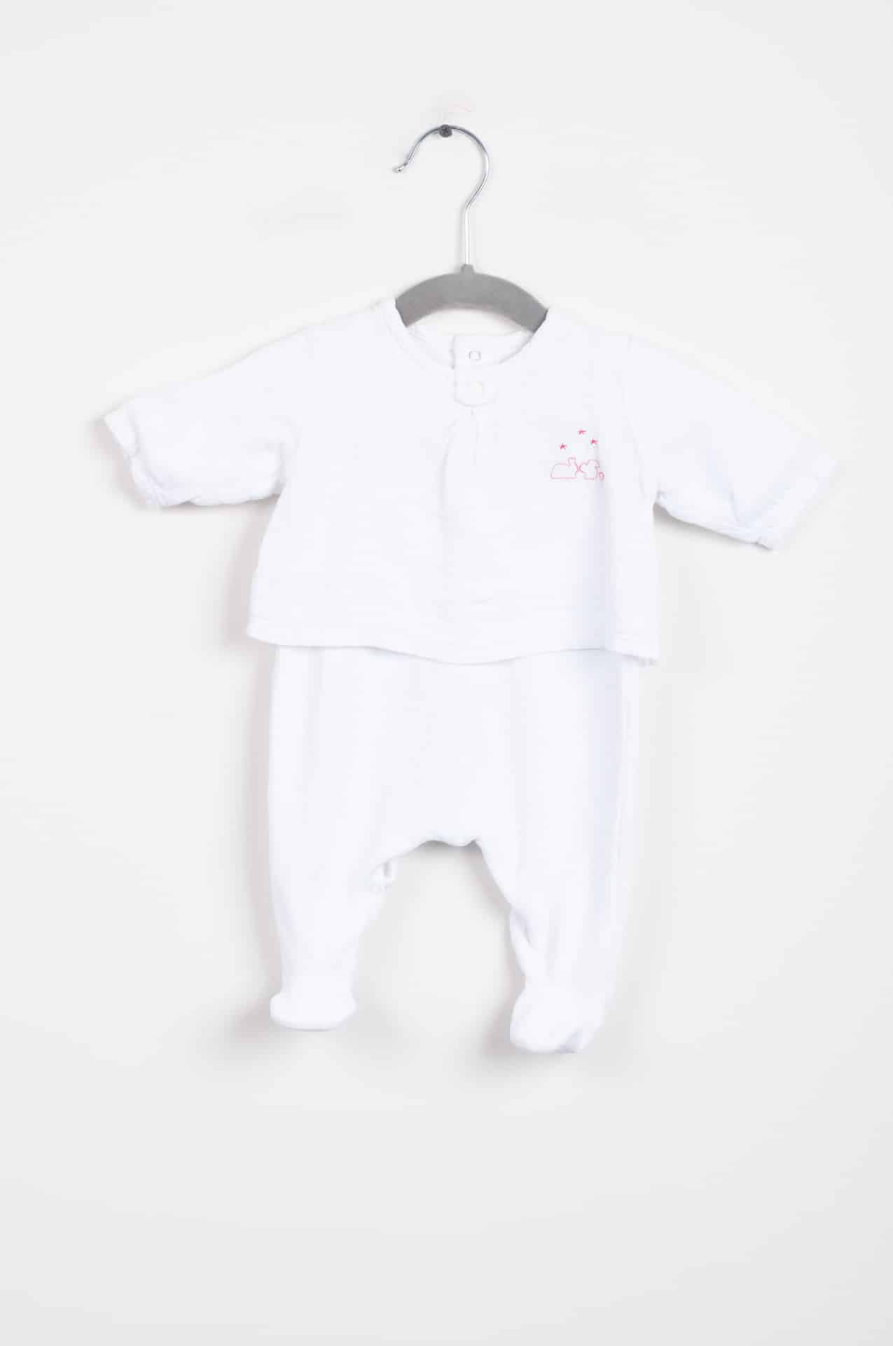 Pyjama - 1mois - Pinky Chips - Vide dressing pour enfants de 0 à 12 ans